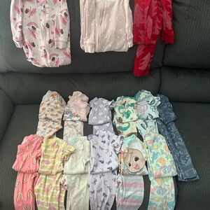 Lot of 3t Pajamas - Assorted Colors
